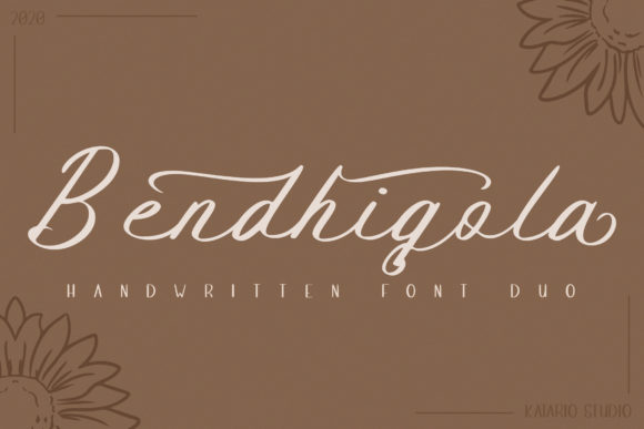 Bendhigola: A Handwritten Font for Elegant Editorial Design