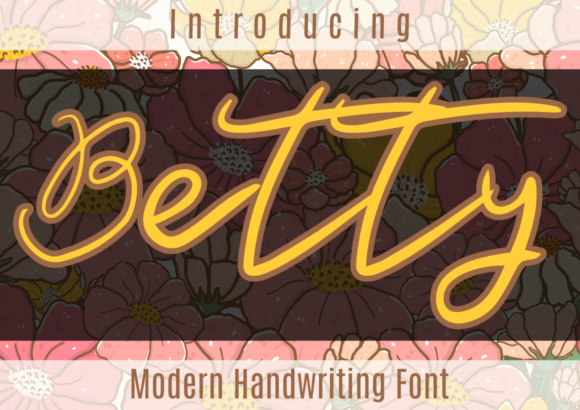 Betty Font: A Modern Handwritten Typeface for Editorial Design