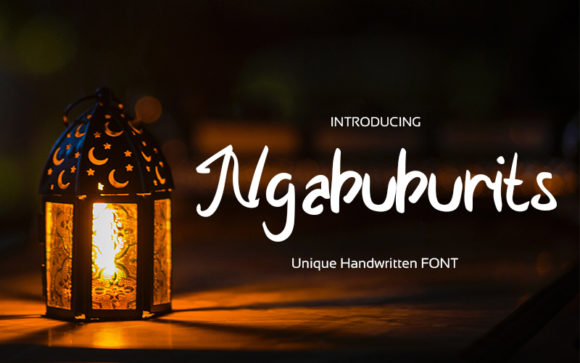 Discover Ngabuburits: A Charming Handwritten Font for Editorial Design