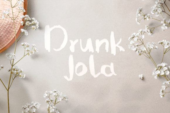 Drunk Jola Font: Adding Handwritten Warmth to Editorial Layouts
