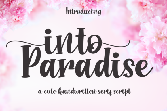 Into Paradise Font for Elegant Editorial Design