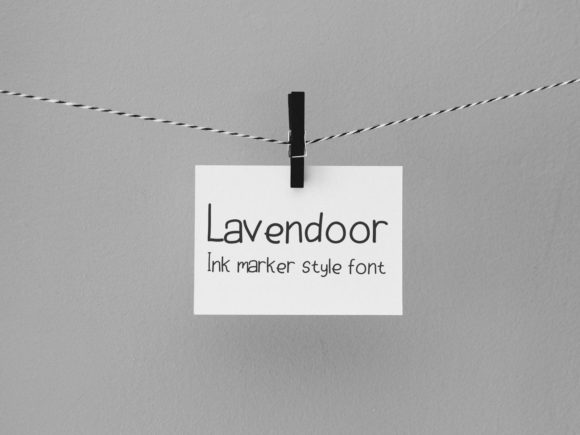 Lavendoor Font: A Quirky Handwritten Typeface for Crafters