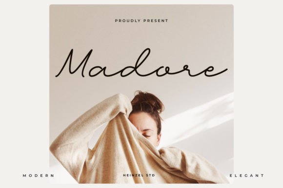 Madore Font: Elegant Script for Handmade Products