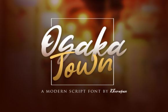 Osaka Town: A Versatile Script Font for Editorial Design