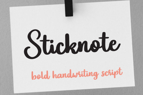 Sticknote Font: A Handwritten Typeface for Editorial Design