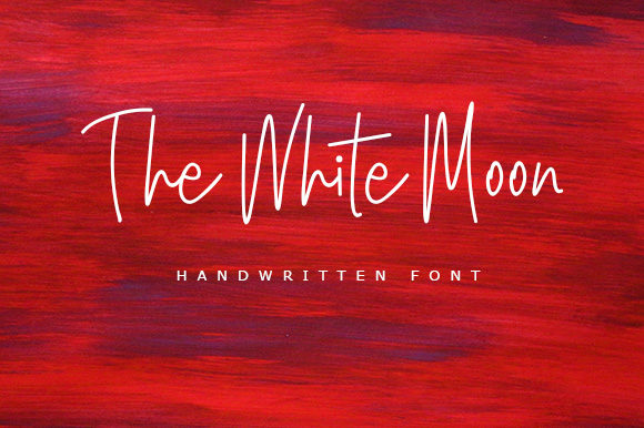 The White Moon Font: Elegant Script for Crafters