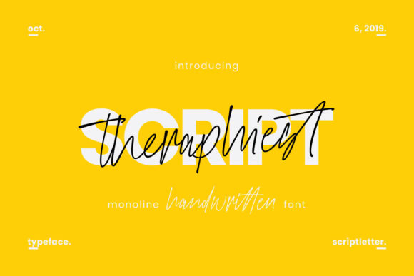 Theraphiest: A Versatile Script Font for Crafters