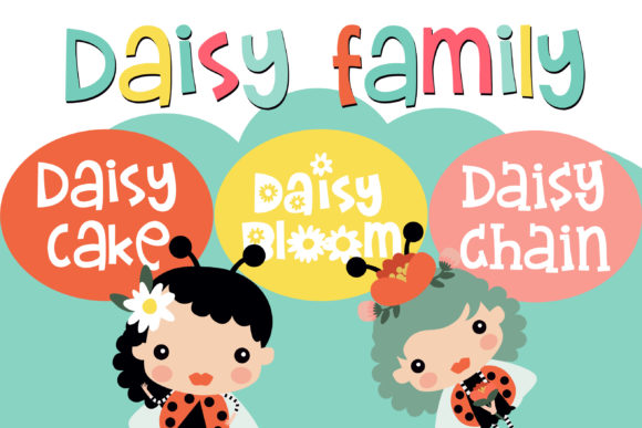 ZP Daisy Family Font: Whimsical Branding for Small Business
